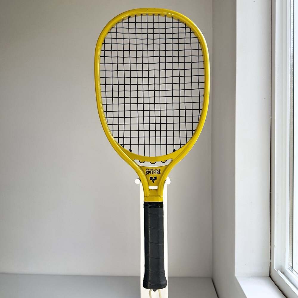 Vintage Spitfire Racquetball Racquet Yellow Black Japan 8.4oz Classic 80s Retro